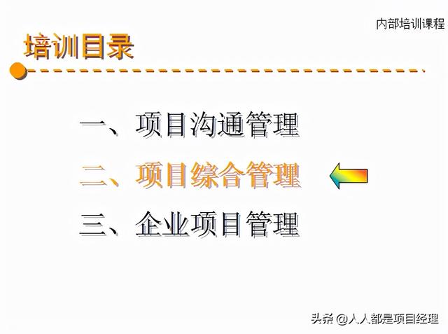 图解项目综合管理知识（项目综合管理过程构成部分）