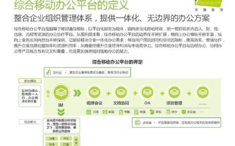 2021年中国综合移动办公平台行业研究报告-艾瑞咨询（中国移动互联网发展报告(2021)）