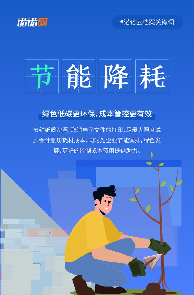 诺诺云档案助力企业档案管理无纸化智能化，助力实现碳中和