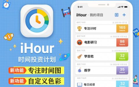 “iHour·时间投资计划”应用2022重要升级：专注时间图、新时空怪兽……