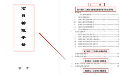 《工程项目管理手册》，全册130页精编！Word版直接下载（工程项目管理实用手册）