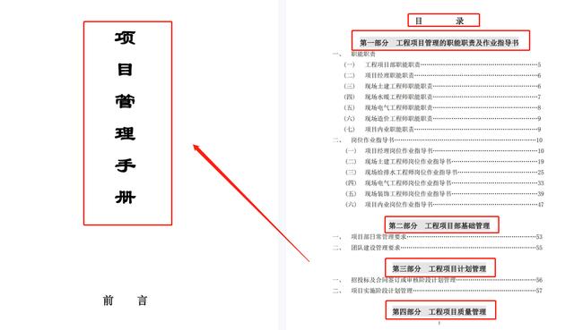 《工程项目管理手册》，全册130页精编！Word版直接下载（工程项目管理实用手册）