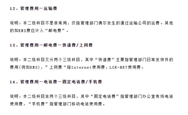 干货福利！管理费用明细科目大全及释义，速来收藏（管理费的明细科目）