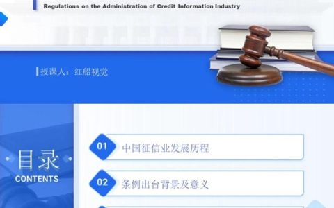 058｜征信业管理条例全文解读（征信业管理条例逐条解读）