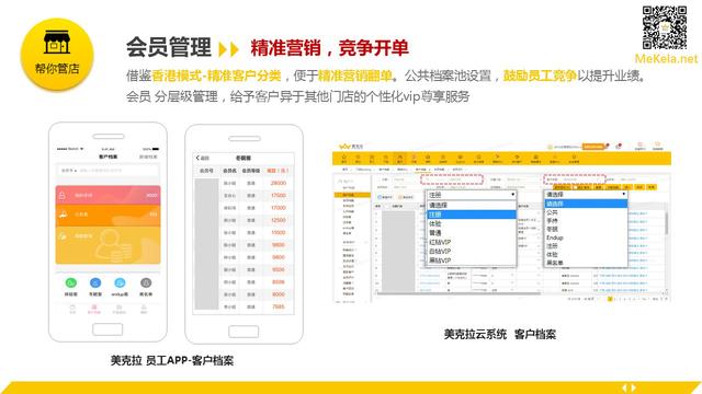 美克拉——美容院会员管理系统，专防跳槽员工将顾客带走（美容院系统 美克拉）