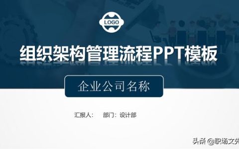 组织架构管理流程PPT模板，可以编辑可以修改（ppt里面关于组织架构修改的方法）