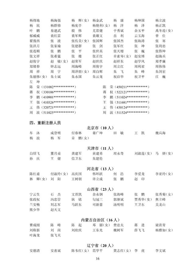 速戳！2022年第九、十批中级注安师注册人员名单公布！（第五批注安师名单）