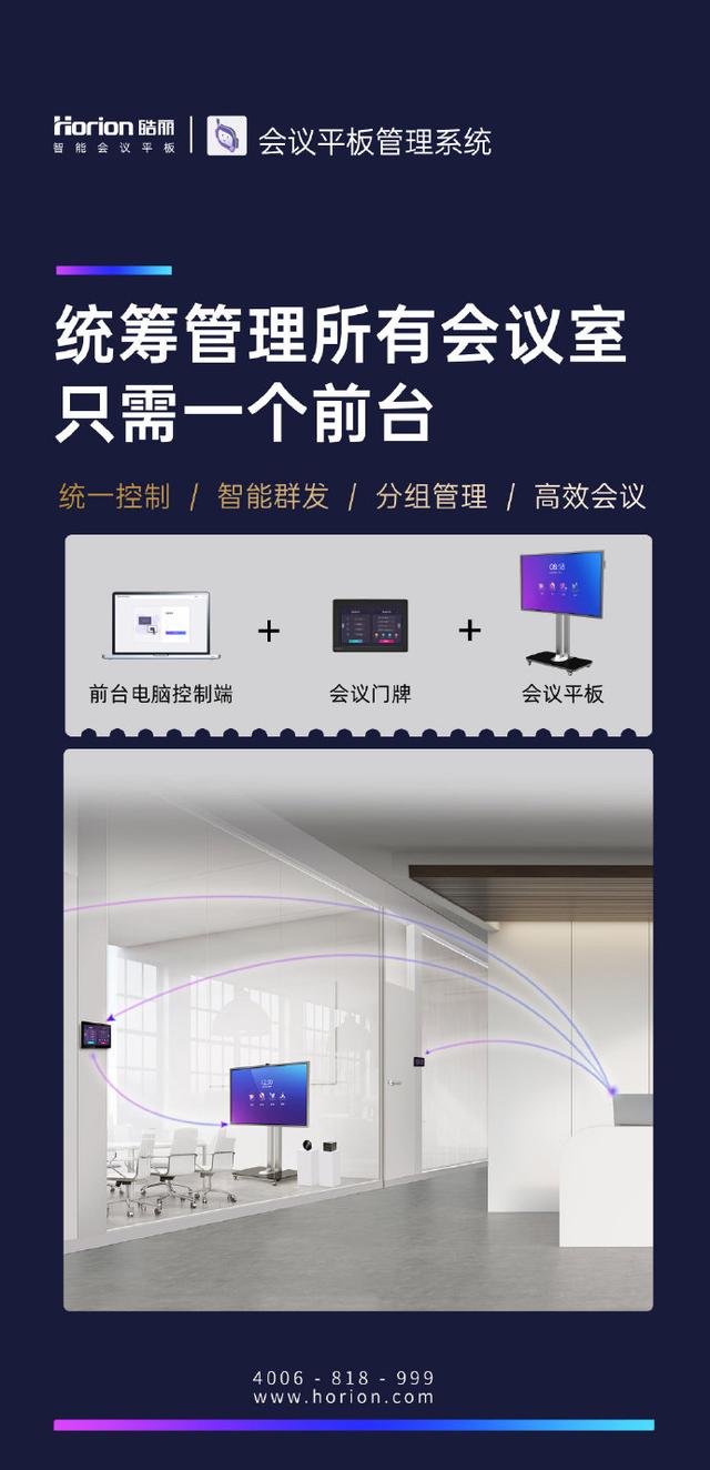 科技赋能，皓丽会议平板系统，为您提供会议室统一管理解决方案