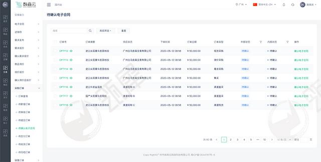 家居家具行业SRM云协同管理平台合同管理电子化