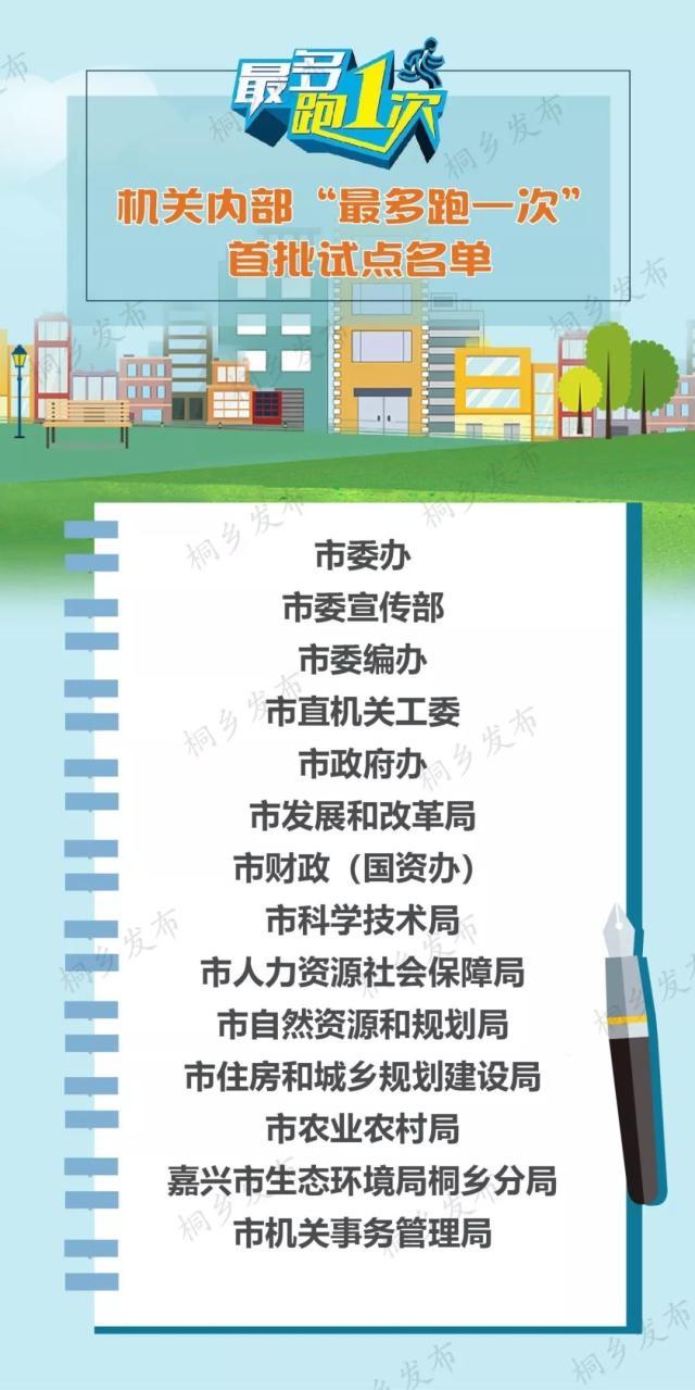 从线下到线上！桐乡在嘉兴率先实现机关内部“最多跑一次”（嘉兴日报桐乡新闻）