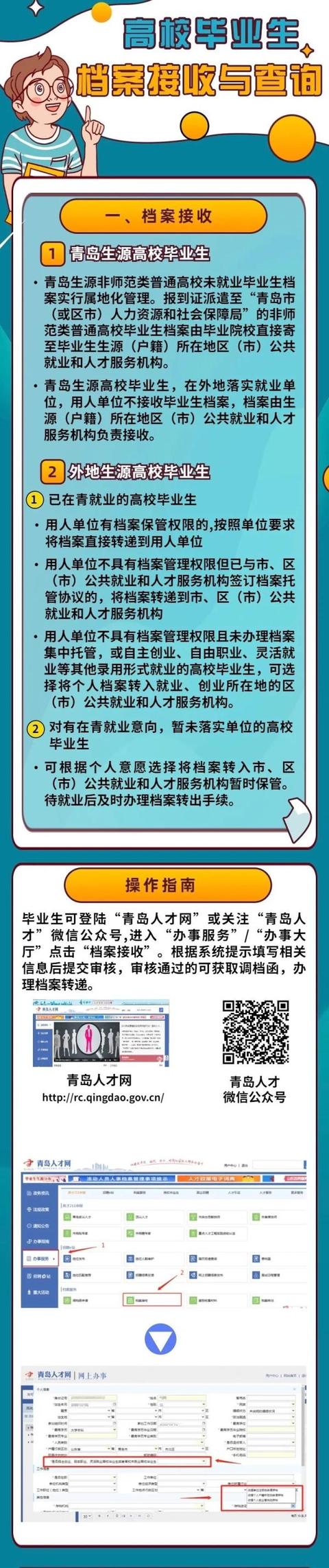 高校毕业生，这份档案接收与查询指南请收好（高校毕业后档案接收）