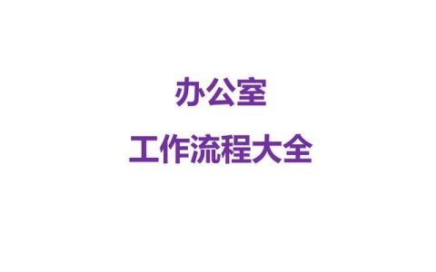 25页办公室管理流程大全（管理制度、发文、采购等非常全面一套）