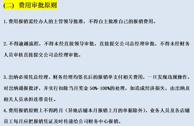 第一次见这么详细的财务费用报销制度及实施细则，厉害了，收藏