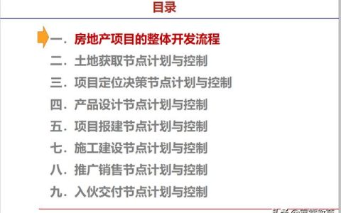 房地产项目开发流程与运营管理（图文并茂） 49页（房地产开发项目运作流程）