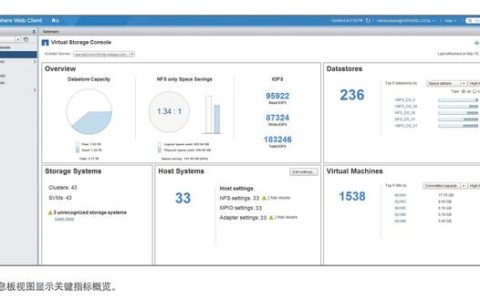 虚拟基础架构管理——直接通过 VMware vCenter 管理 NetApp 存储操作