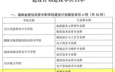 喜报！核工业卫生学校成功获批湖南省楚怡优质中职学校建设计划建设单位